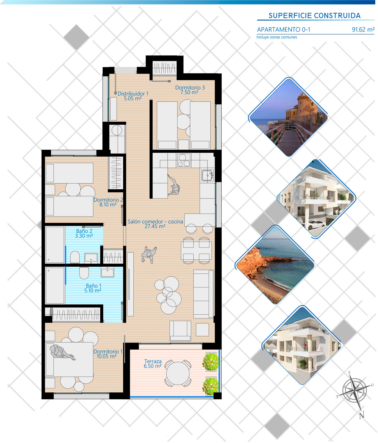 Appartement Vista Azul Torre - Plan 1
