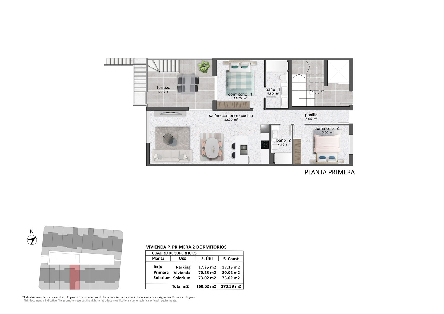 Appartement Playamar 11ET - Plan 2